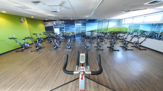 group fitness cycle studio